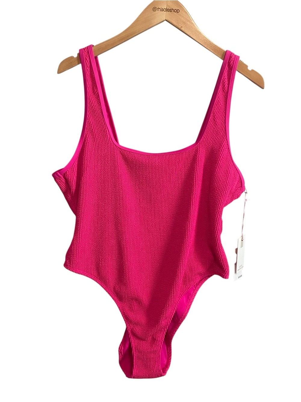 NWT Good American Pink Always Fit One-Piece Swimsuit Size 2X/3X